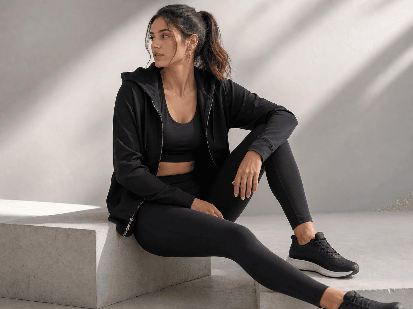 Conjunto deportivo negro